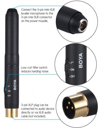 Boya BY-M11OD Professional Omnidirectional XLR Lavalier Microphone Boya BY-M11OD Professional Omnidirectional XLR Lavalier Microphone