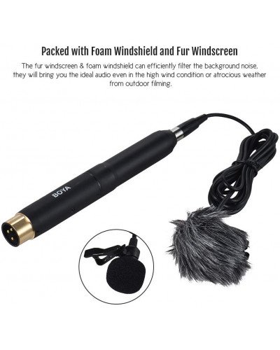 Boya BY-M11OD Professional Omnidirectional XLR Lavalier Microphone Boya BY-M11OD Professional Omnidirectional XLR Lavalier Microphone