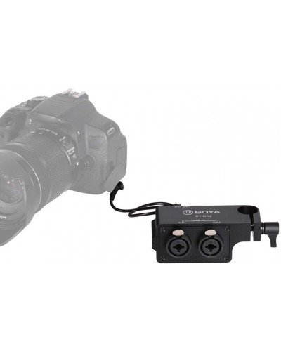 BOYA by-MA2 Dual-Channel XLR Audio Mixer with 6.35mm Input 3.5mm Jack