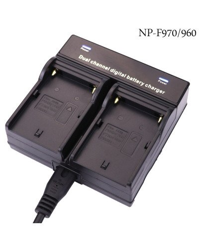 Battery Charger Dual Channel for Sony NP-F970