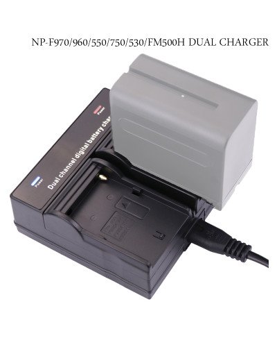 Battery Charger Dual Channel for Sony NP-F970