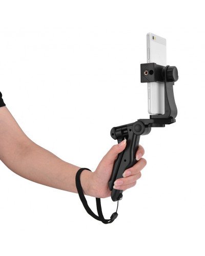 Phone Holder Tripod Handheld Stabilizer Hand Grip Mount for Smartphone