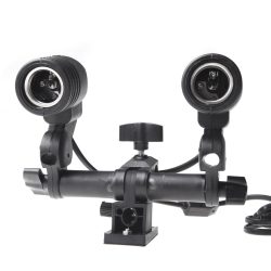 Double Lamp Bulb Holder E27 Swivel Socket Flash Umbrella Bracket