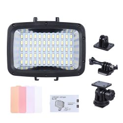  اضاءة ضد الماء حتى عمق 40 متر   Ultra Bright 1800LM 3 Modes Waterproof Underwater 40m 5500K 60pcs LED
