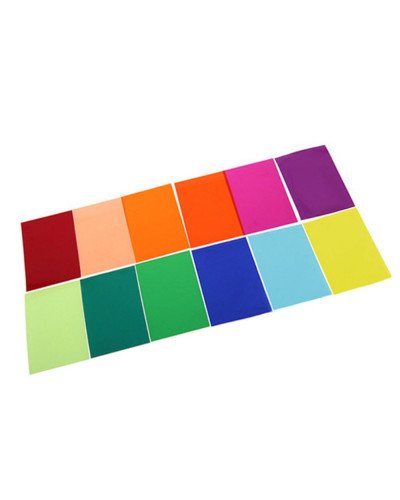 Transparent Color Gel Filter Lighting Film Sheet 12 Color