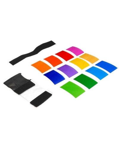 Transparent Color Gel Filter Lighting Film Sheet 12 Color