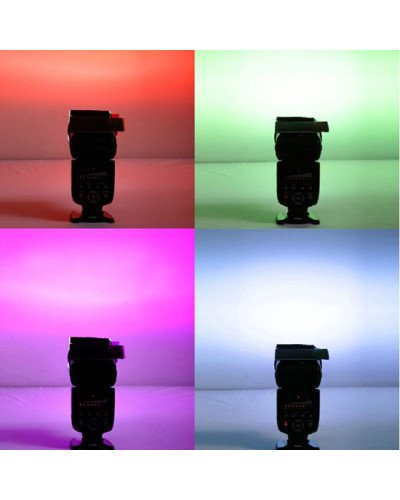 Transparent Color Gel Filter Lighting Film Sheet 12 Color