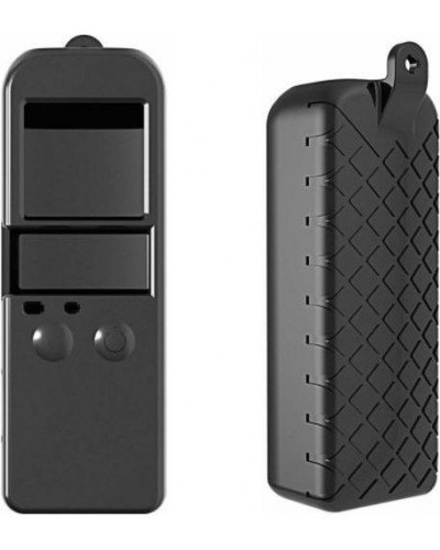 Osmo Pocket Soft Silicone Gel Body Case Protective Lens Cap Cover Black