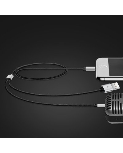 Baseus L34 apple to 3.5mm and USB charging Cable Baseus L34 apple to 3.5mm and USB charging Cable