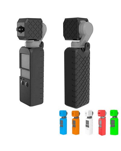 Osmo Pocket Soft Silicone Gel Body Case Protective Lens Cap Cover Black