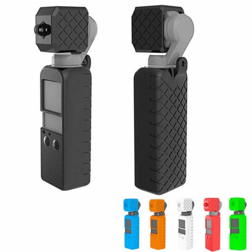 Osmo Pocket Soft Silicone Gel Body Case Protective Lens Cap Cover white