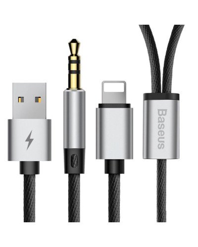 Baseus L34 apple to 3.5mm and USB charging Cable Baseus L34 apple to 3.5mm and USB charging Cable