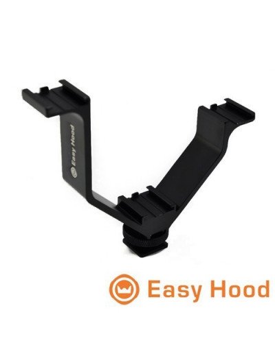 Camera Triple Mount Hot Shoe V Mount Bracket