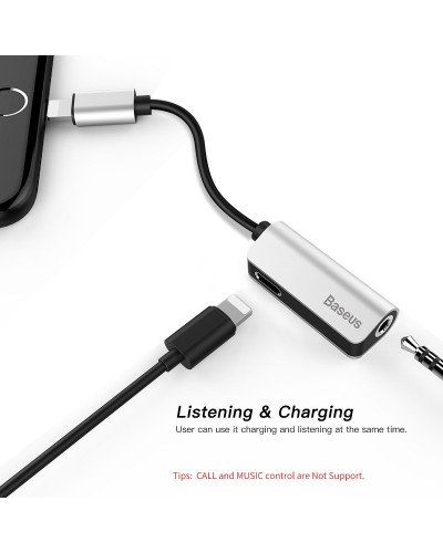 Baseus L32 8 Pin to 3.5mm Audio Adapter for iPhone