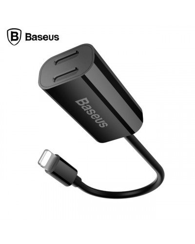 Baseus L36 2 in 1 Audio & Charger Socket Adapter Cable For iPhone