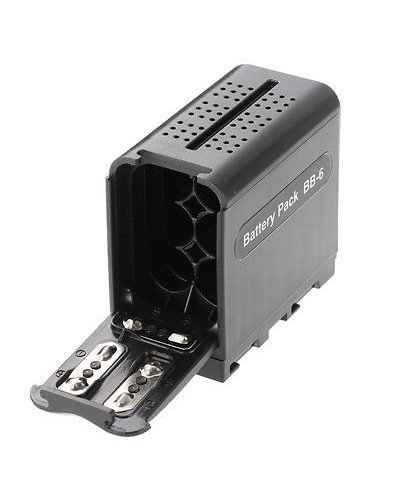 Battery Case Pack Power as NP-F970 for 6pcs AA battery