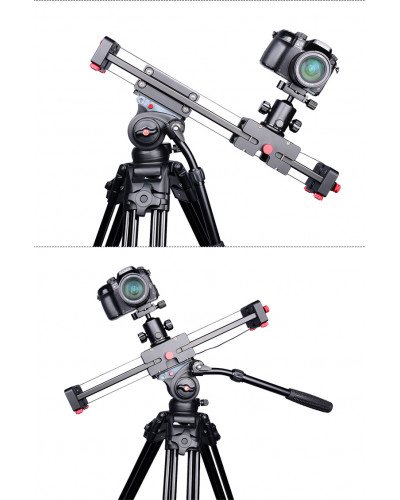 Slider Dolly 50cm Track Rail Stabilizer 100cm Sliding Distance