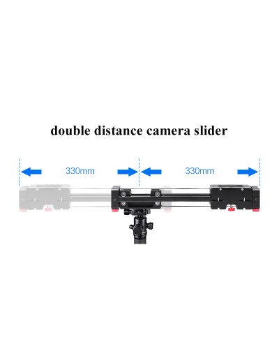 Slider Dolly 50cm Track Rail Stabilizer 100cm Sliding Distance