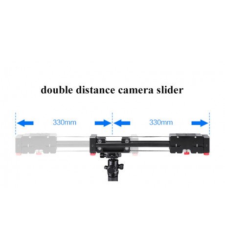 Slider Dolly 50cm Track Rail Stabilizer 100cm Sliding Distance