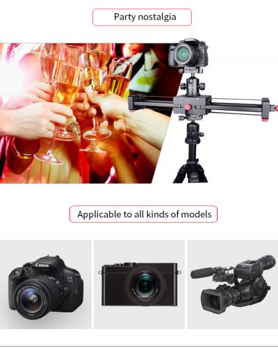 Slider Dolly 50cm Track Rail Stabilizer 100cm Sliding Distance