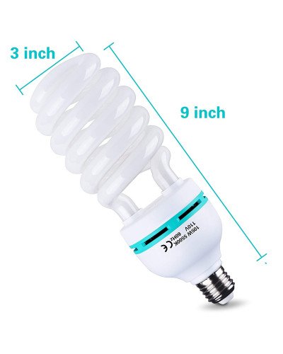 Light Bulb, 105W 5500K CFL Daylight for Photography Photo Video