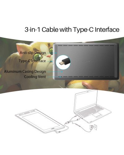 HUION Kamvas Pro 13 GT-133 Tilt