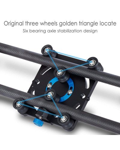 Selens 31.5"/80cm Carbon Fiber Camera Track Slider