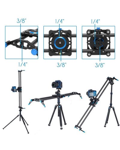 Selens 31.5"/80cm Carbon Fiber Camera Track Slider