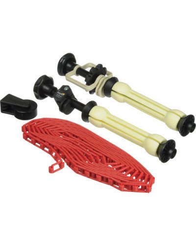 Holding Three Seamless Backdrops Holding Three Seamless Backdrops