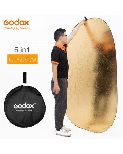 Godox 150*200cm 5 in 1 portable photography reflector
