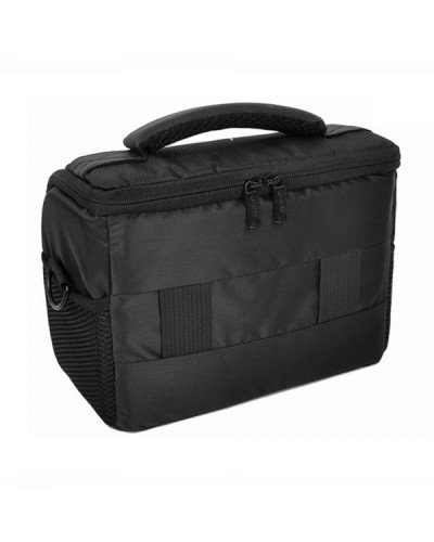 حقيبة كتف للكاميرات اسود-احمر