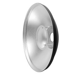 Beauty Dish 55cm with Grid and Diffuser (Silver)