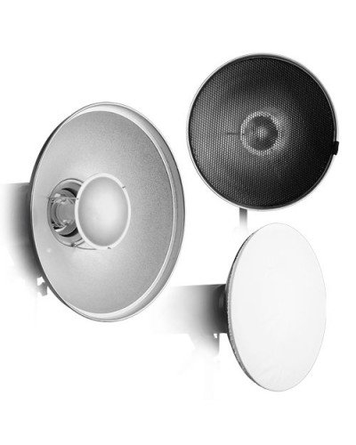 Beauty Dish 55cm with Grid and Diffuser