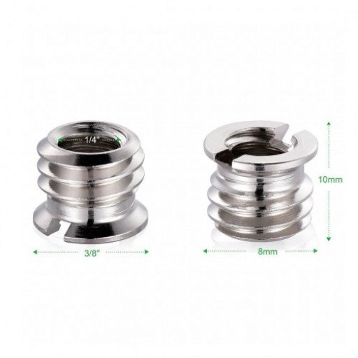 Adapter 1/4" Female to 3/8" Male