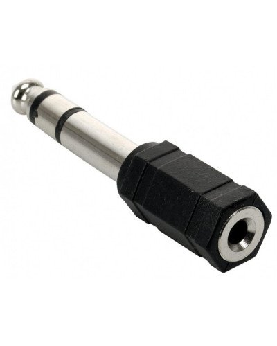 6.5mm Stereo Plug to 3.5mm Stereo Socket Adaptor