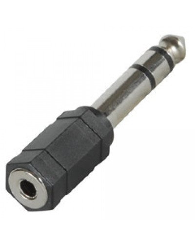 6.5mm Stereo Plug to 3.5mm Stereo Socket Adaptor