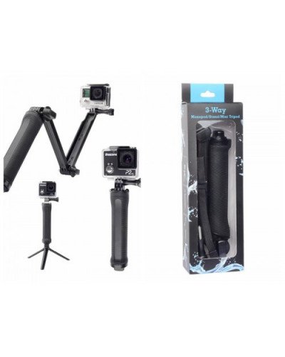  حامل 3 في 1 لكاميرة جوبرو وكاميرات سبورت 3way