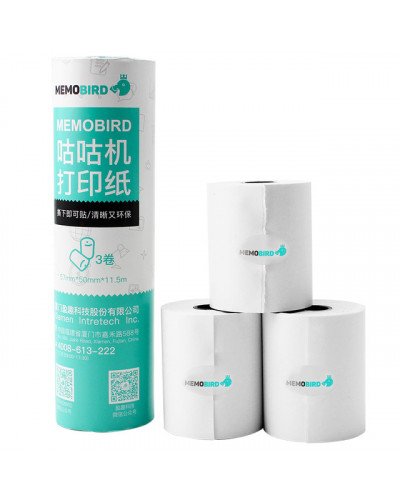 MEMOBIRD Stickers Thermal printing paper 3 rolls