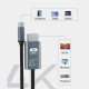 4K UHD Type-C To HDMI-Compatible Adapter Nylon Braided Cable