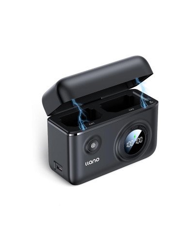 NP-FZ100 Camera Charger Dual Slot Digital Display with SD Card Storage Function