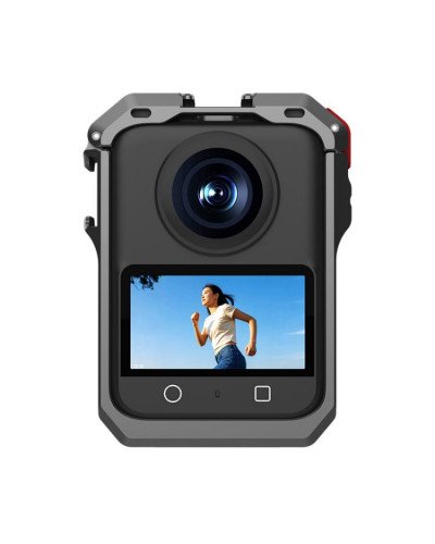 Metal Protective Cage for DJI Osmo 360 Camera with Dual Cold Shoe Mount