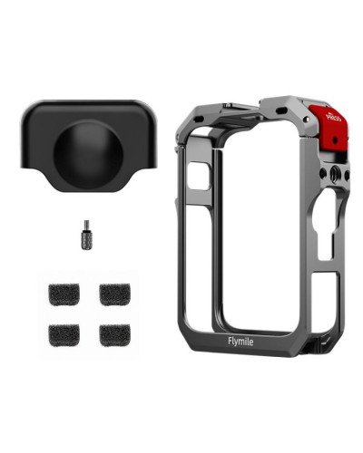 Metal Protective Cage for DJI Osmo 360 Camera with Dual Cold Shoe Mount