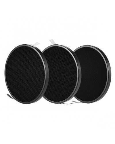 Standard Reflector Diffuser Lamp Shade Dish with 10° 30° 50° Honeycomb Grid for Bowens Mount Studio Strobe Flash Light Speedlite