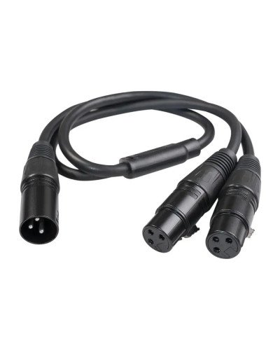 XLR Splitter Cable Male to Dual Female Y-Splitter 3Pin Balanced Microphone 50cm