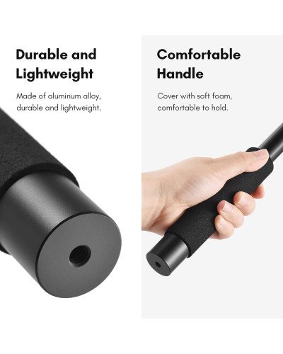 Microphone Boom Arm 5-Section Extendable Mic Arm Carbon Fiber Boom Pole for Microphones