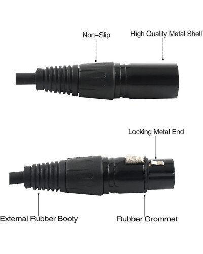 XLR Splitter Cable Female to Dual Male Y-Splitter 3Pin Balanced Microphone 50cm XLR Splitter Cable Female to Dual Male Y-Splitter 3Pin Balanced Microphone 50cm
