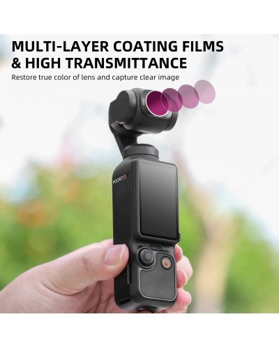 DJI Osmo Pocket 3 Filter Accessories ND8/16/32/64 ND256 Filter MCUV Filter Adjustable CPL Filter ND+PL Filter
