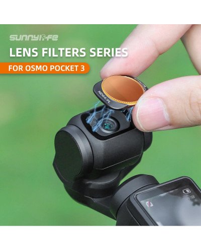 DJI Osmo Pocket 3 Filter Accessories ND8/16/32/64 ND256 Filter MCUV Filter Adjustable CPL Filter ND+PL Filter