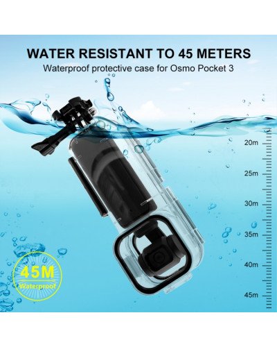 45M Underwater Waterproof Housing Diving Case For DJI Osmo Pocket 3