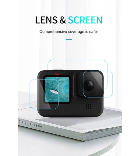 TELESIN Screen & Lens Protective Film Cover For GoPro 9/10/11/12